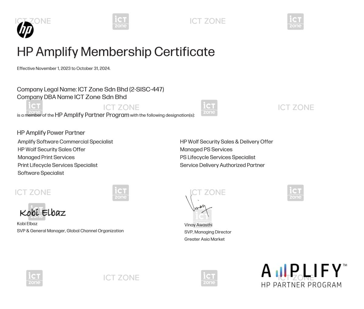 Accreditation - ICT Zone Asia Berhad